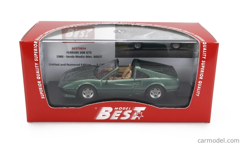 Najlepší model Ferrari 308 Gts 1980 1:43 Green Met