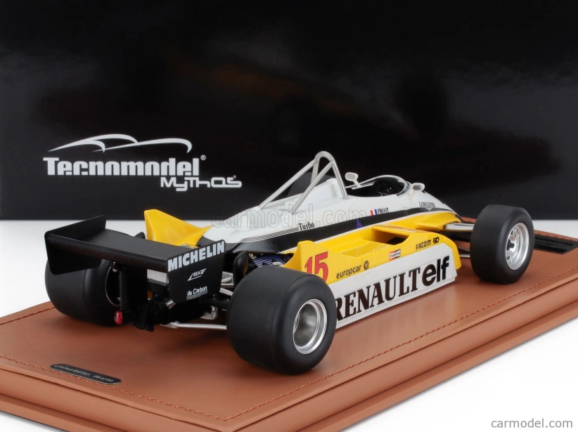 Tecnomodel Renault F1  Re30b V6 Turbo Team Renault Elf N 15 Winner South African Gp 1982 Alain Prost 1:18 Bílá Žlutá Černá