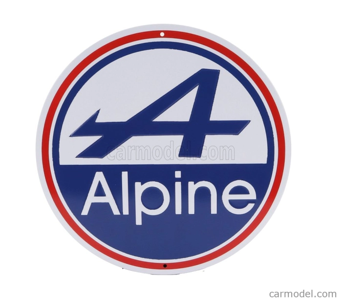Edicola Príslušenstvo Kovová okrúhla doska - Renault Alpine 1:1 Rôzne