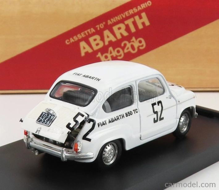 Brumm Fiat Abarth 850tc N 52 Winner Class 500km Nurburgring 1962 (fiat 600 Body) 1:43 Bílá