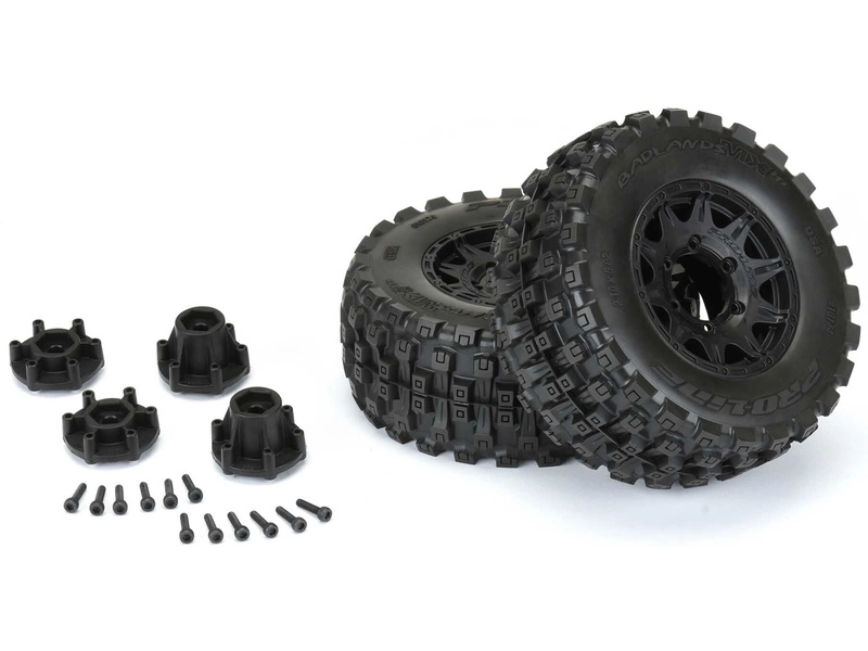Pro-Line bike 2.8", pneumatiky Badlands MX28 Belted, čierny disk Raid H12 (2)