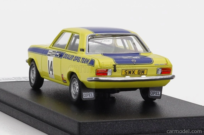 Trofeu Opel Ascona (night Version) N 14 Rally Welsh 1974 R.brookes - R.h.evans 1:43 Žlutá Modrá