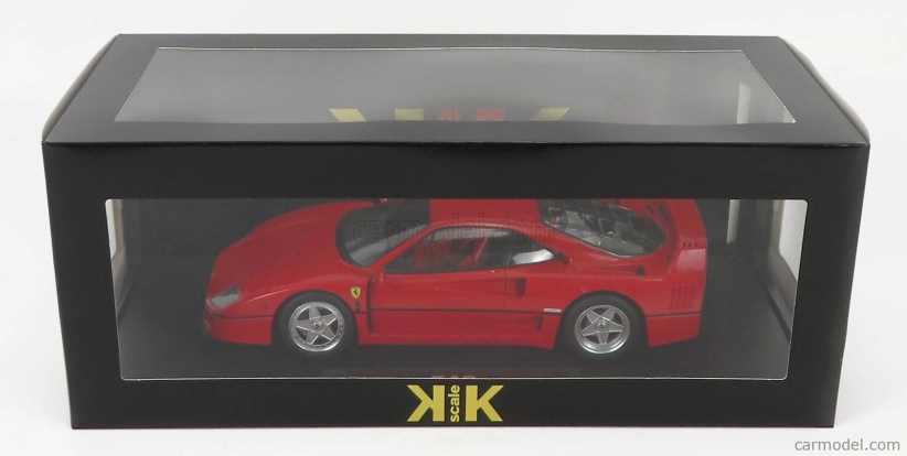Ferrari F40 1987 v mierke Kk - Červený interiér 1:18
