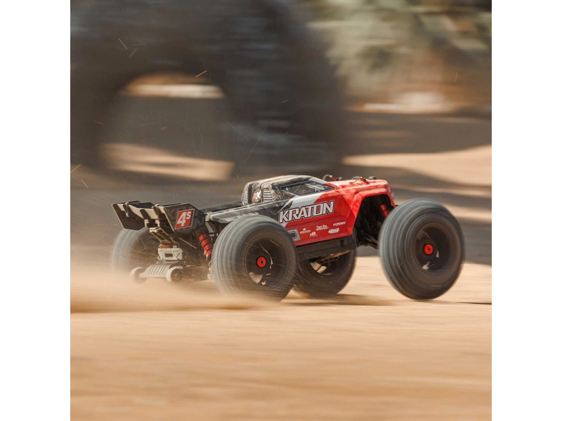 RC auto Arrma Kraton 4S V2 BLX 1:10 4WD RTR, červené