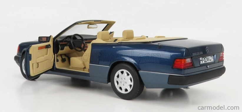 Norev Mercedes benz E-class 300ce 24v (a124) Cabriolet Open 1991 1:18 Námořní Modrá Met