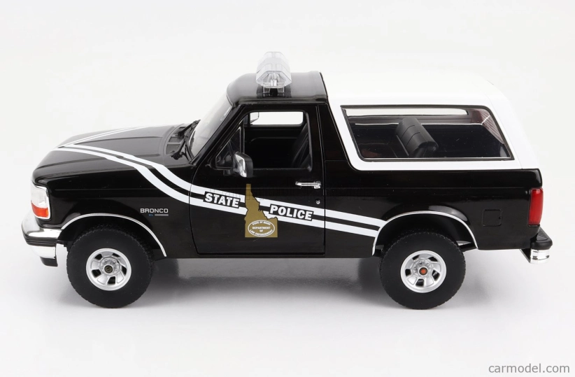 Greenlight Ford usa Bronco Idaho State Police 1996 1:18 Černá Bílá
