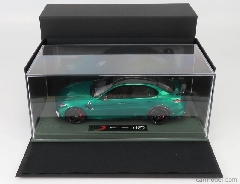Bbr-models Alfa romeo Giulia Gtam 2020 - Con Vetrina - S vitrínou 1:18 Verde Montreal - Green Met