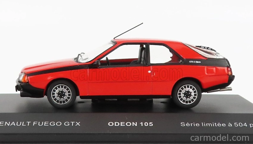 Odeon Renault Fuego Gtx 1985 1:43 Red