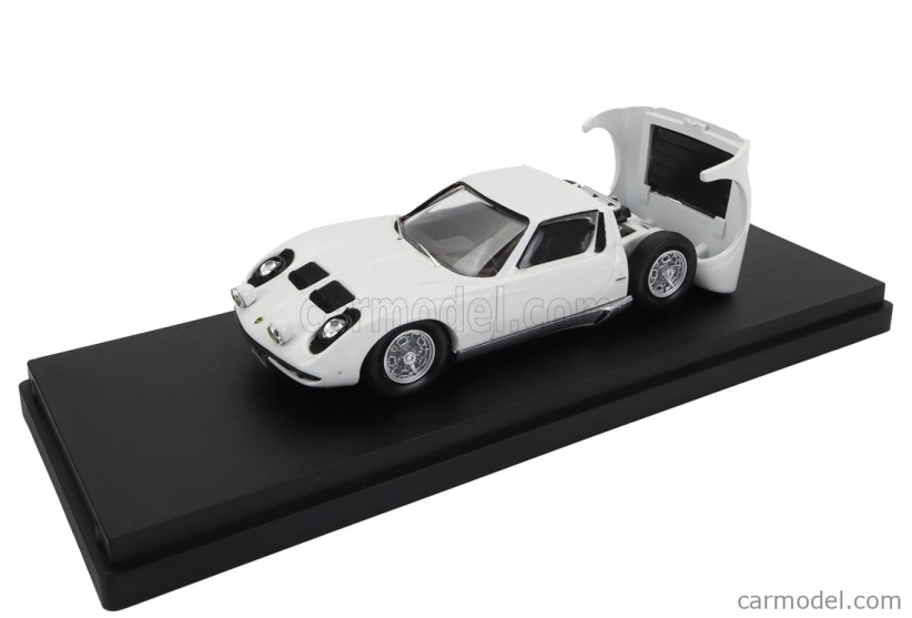 Rio-models Lamborghini Miura P400 1967 - Osobné auto Johnny Hallyday 1:43 Biela