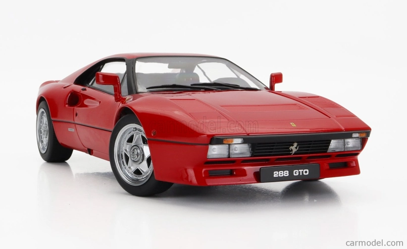 Kk-scale Ferrari 288 Gto 1984 (black Red Interior) 1:18 Red