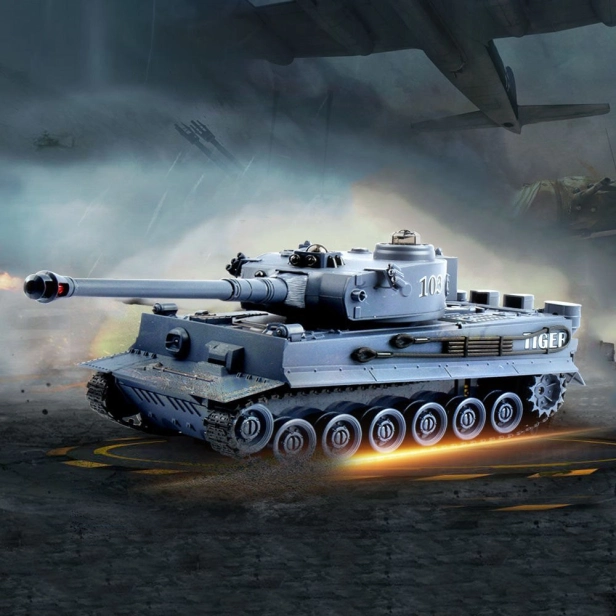 RC Bojujúci tank Tiger 1 sivý