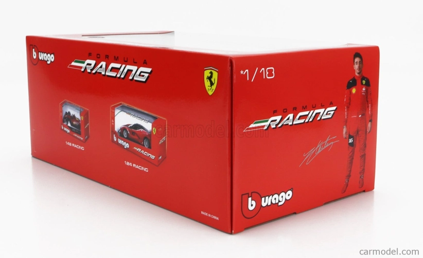 Bburago Ferrari F1 Sf-23 Team Scuderia Ferrari N 55 2023 Carlos Sainz 1:18, červená