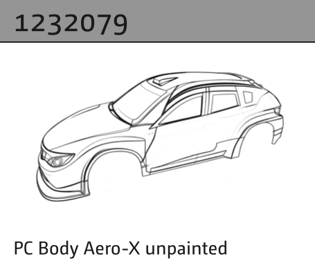 1232079 - PC Body Aero-X unpainted