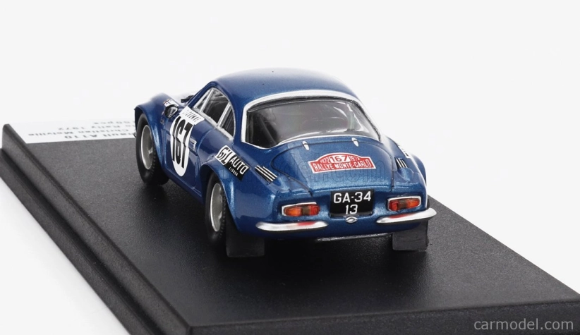 Trofeu Renault Alpine A110 1600 N 167 Rally Montecarlo 1972 Vitor Colaco Marques - Christian Melville 1:43 Blue