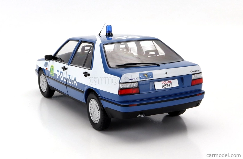 Mitica-diecast Fiat Croma Cht Polizia 1987 Police 1:18 Light Blue White