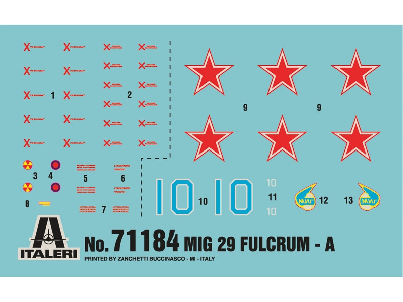Modelová súprava Italeri MIG-29A "FULCRUM" (1:72)