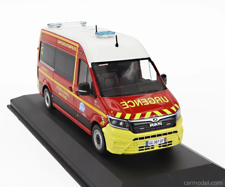 Odeon MAN Tge L2h2 Gifa Vsav Sdis 31 Haute-garonne Vehicule De Secours Et D'assistance Aux Victimes Sapeurs Pompiers 2020 1:43 Červená Biela Žltá