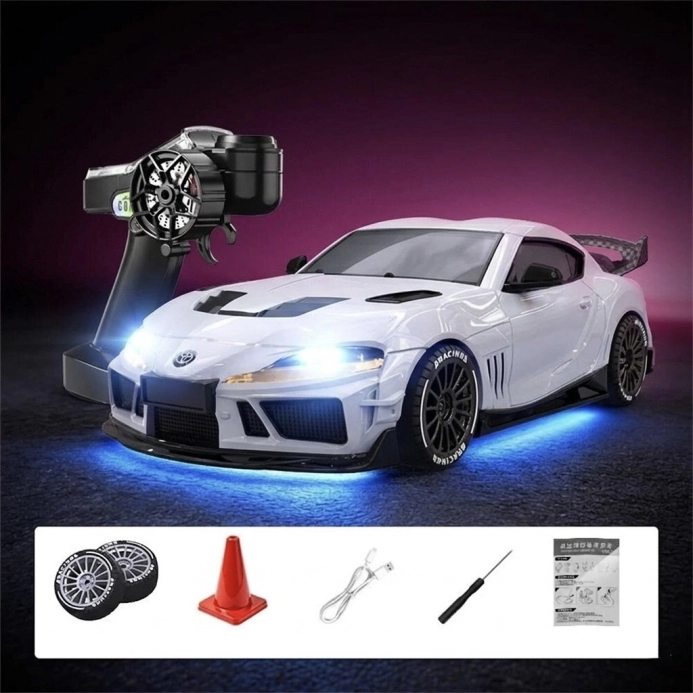Toyota Supra Drift/Race 1:43 4WD RTR white