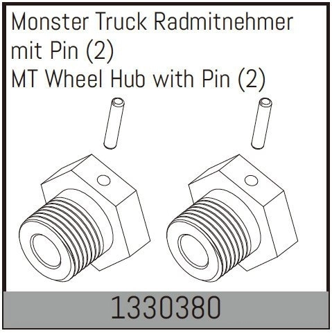 MT Wheel Hub with Pin (2)