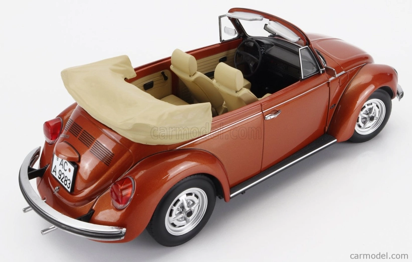 Norev Volkswagen Beetle 1303 Cabriolet otvorený 1976 1:18 Hnedá farba