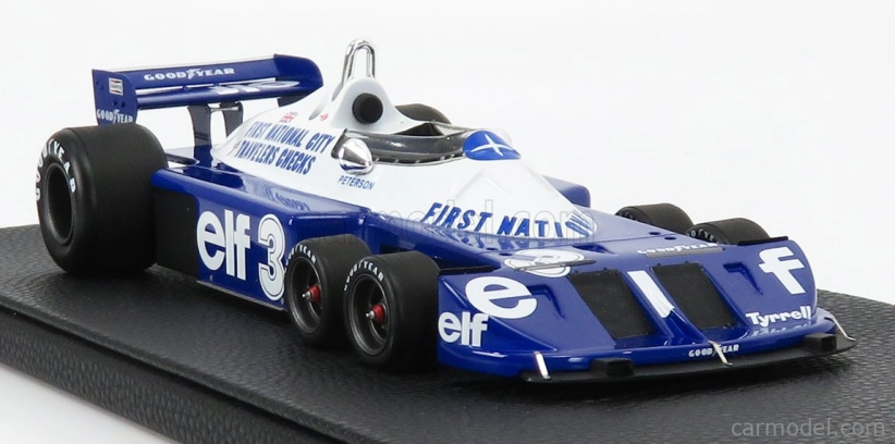 Gp-replicas Tyrrell F1  P34/2 Elf Ford Six Wheels N 3 Season Gp 1977 R.peterson 1:18 Modrá Bílá