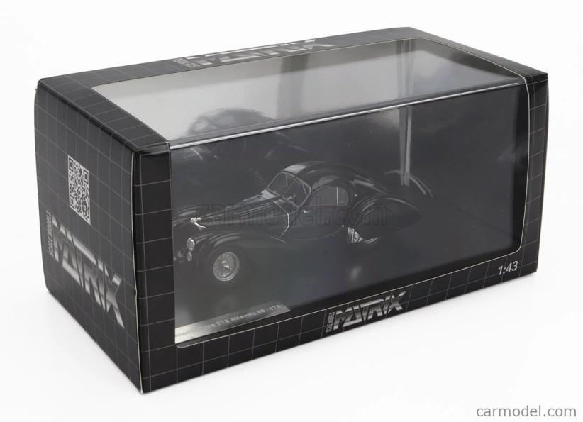 Matrix scale models Bugatti Type 57s Atlantic 1937 1:43 Black