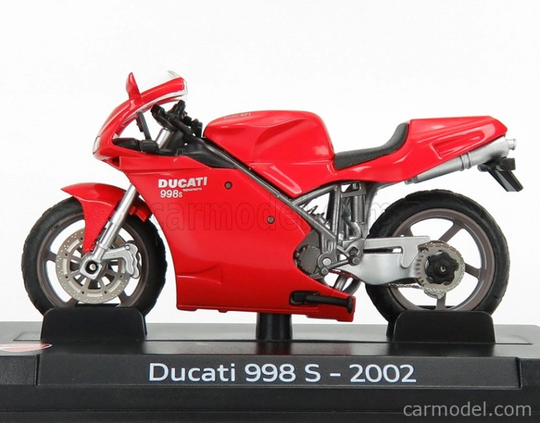 Edicola Ducati 998s Testastretta 136hp 2002 1:24 červená