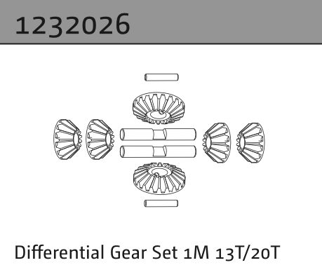 1232026 - Differential Gear Set 1M 13T/20T