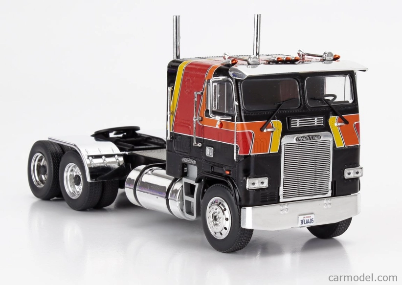 Ixo-models Freightliner Fla Tractor Truck 3-assi 1993 1:43 Černá Červená