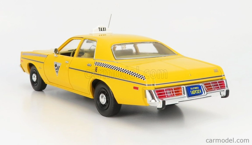 Greenlight Dodge Monaco Taxi City Cab Co 1978 - Rocky Iii Movie 1:18 Žlutá