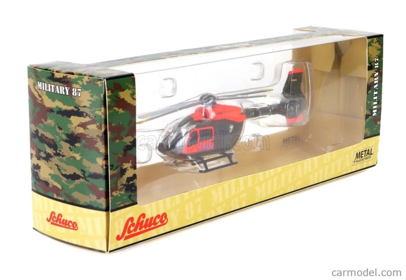 Schuco Airbus H145m Vrtuľník Sar Search And Rescue Military 2014 1:87 Vojenská zelená oranžová
