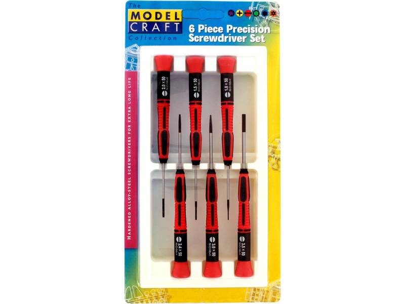Modelcraft ploché šroubováky (sada 6ks)