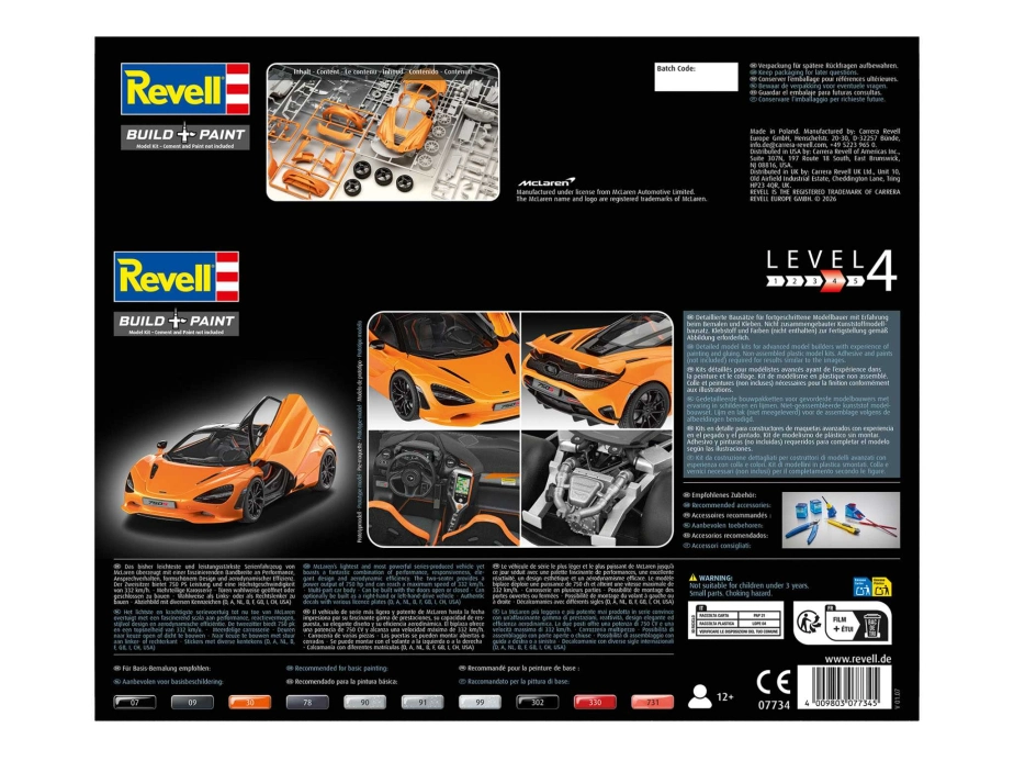 Plastic ModelKit auto 07734 - McLaren 750S (1:24)