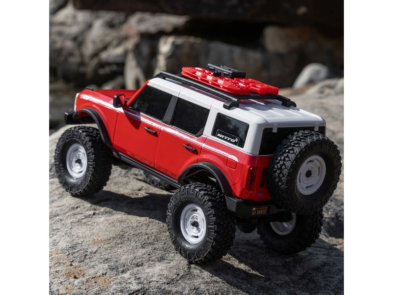 RC auto Axial SCX24 Ford Bronco 2021 1:24 4WD RTR, červená