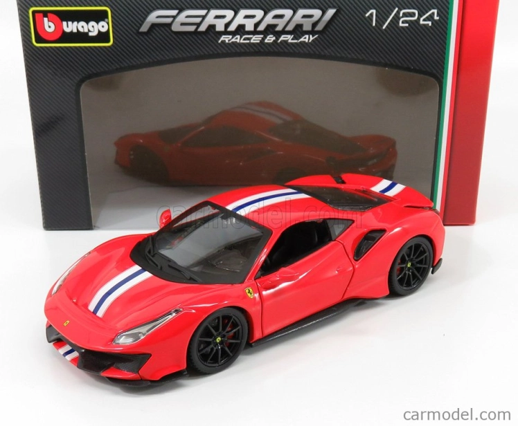 Bburago Ferrari 488 Pista 1:24 červená