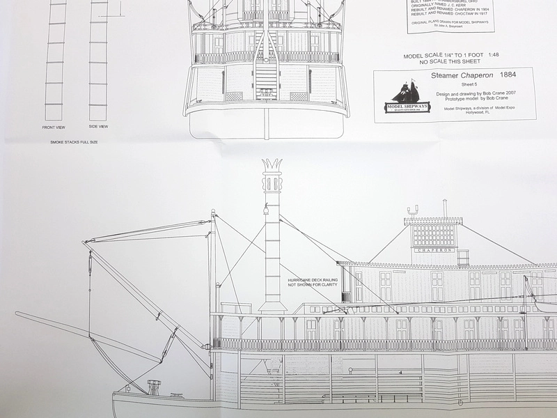 Model Shipways Chaperon 1:48 1884 kit
