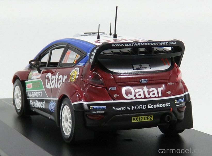 Ixo-models Ford england Fiesta Rs Wrc N 11 Rally Sardegna Taliansko 2013 T.neuville - N.gilsoul 1:43 Bordeaux Blue White