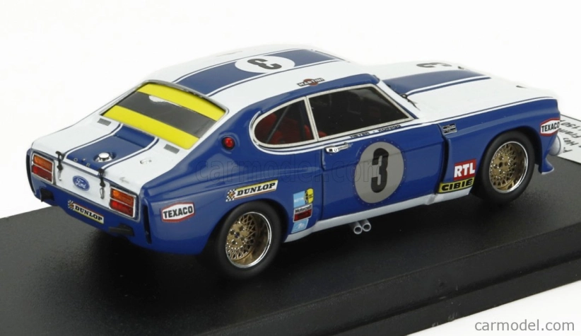 Trofeu Ford england Capri 2600 Lw N 3 24h Spa Francorchamps 1973 Hans Heyer - Helmut Koinigg 1:43 Modrá biela