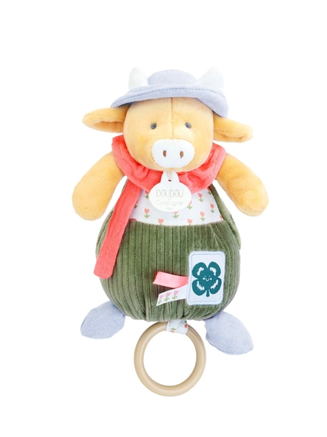 Doudou Dárková sada Plyšová kravička Aneth hrající melodii 20 cm