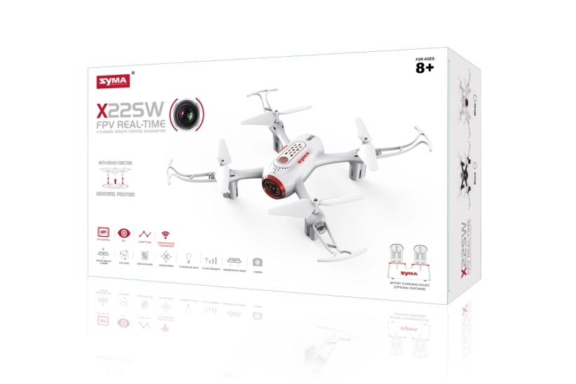 Syma X22SW kvadrokoptéra RTF – biela