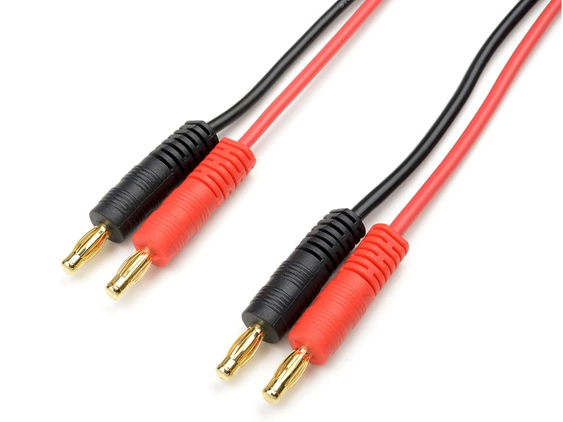 Nabíjací kábel - banániky 14 AWG 30 cm