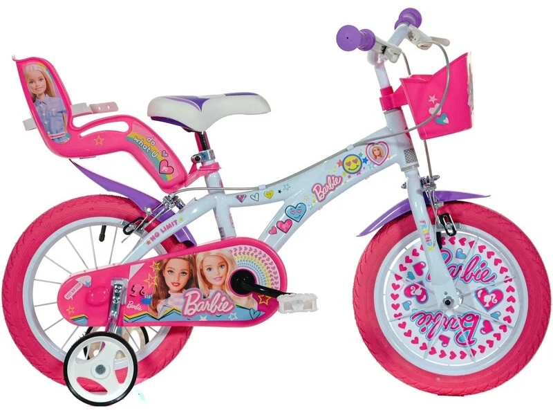 DINO Bikes - Detský bicykel 14" Barbie