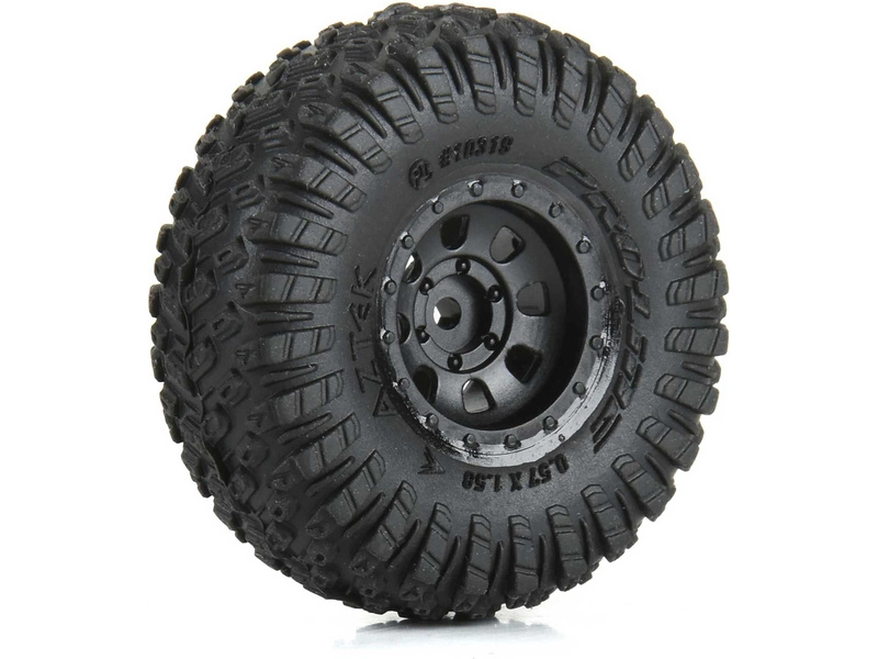 Pro-Line kolo 1:30, pneu Aztek, disk černý Clobber (4): Axial SCX30