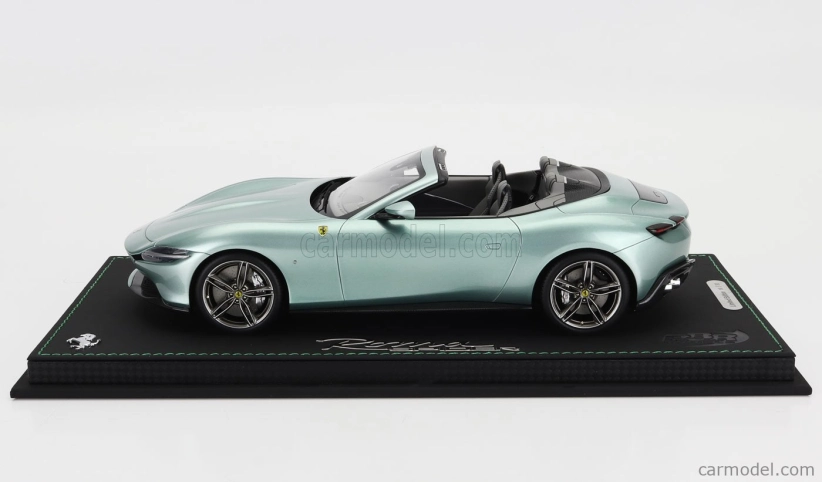 Bbr-models Ferrari Roma Spider Open 2020 - Con Vetrina - With Showcase 1:18 Verde Tevere - Zelená Met