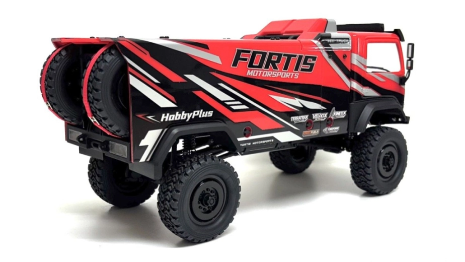 Hobby Plus / Absima DKR-4 Fortis Rally Truck Brushless RTR 1:18 4WD Red