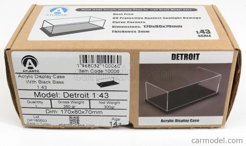 Atlantic Vetrina display box Detroit Base Nera 1:43, černá