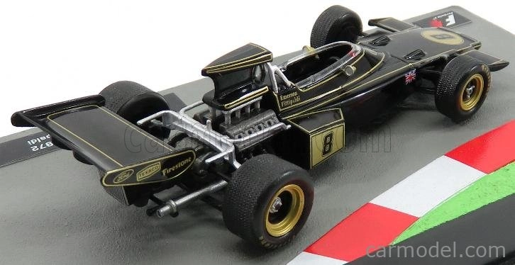 BAZAR - Edicola Lotus F1 72d Ford Jps N 8 World Champion Season 1972 Emerson Fittipaldi 1:43 Black