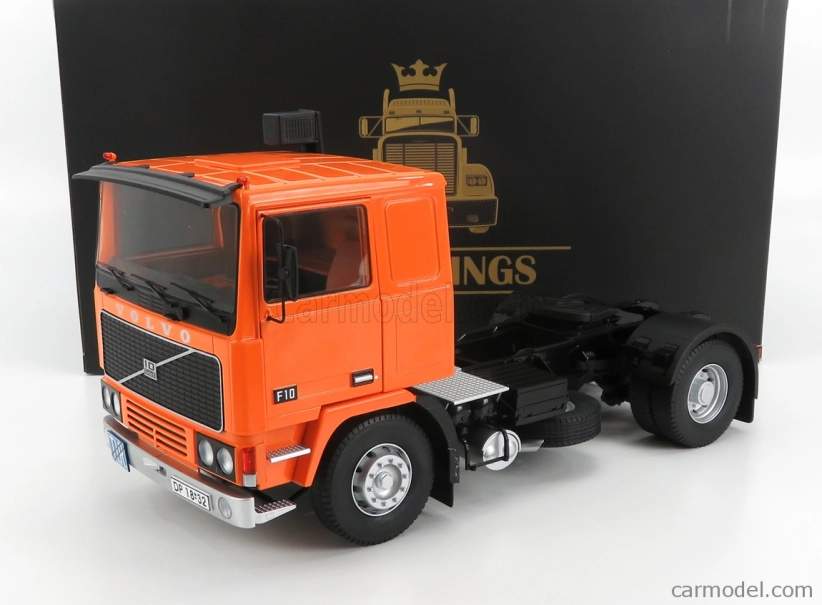 Road-kings Volvo F10 Turbo 6 Tractor Truck 2-assi With Decal Set 1977 1:18 Orange Black
