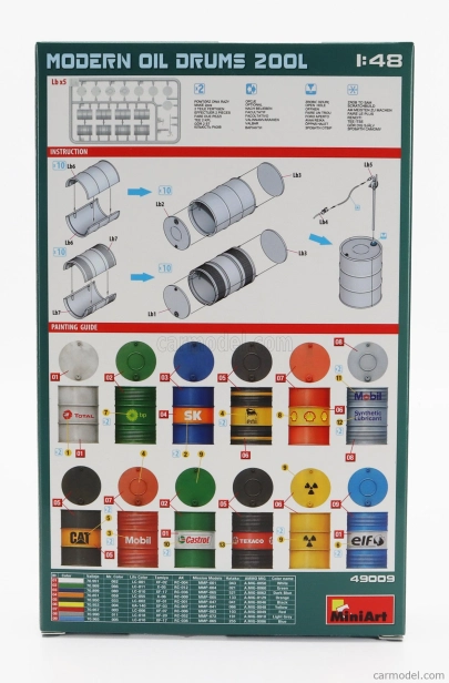 Miniart Accessories Modern Oil Drums 200l 1:48 /