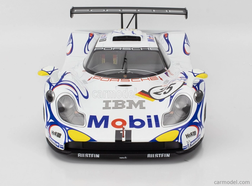 Werk83 Porsche 911 Gt1-98 3.2l Turbo Team Porsche Ag Mobil-1 N 25 2nd 24h Le Mans 1998 Uwe Alzen - Jorg Muller - Bob Wollek 1:12 Biela Modrá Červená